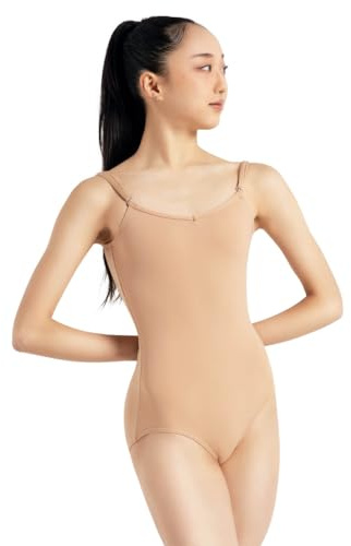 Capezio Damen Camisole Leotard with Adjustable Straps Trikot, Light Suntan, XL