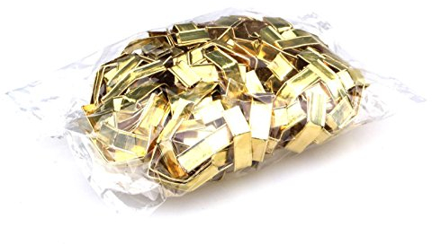 Moritzen-Verpackungen Verschlussclips, 200 Stück, Verschluss-Clips Verschlüsse Tütenverschluss ideal für Cellophanbeutel Zellglasbeutel Cellofanbeutel Bodenbeutel Zellofanbeutel