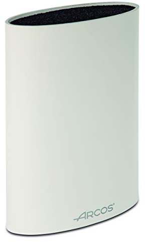 Arcos Blocks - Ceppo Portacoltelli Universale fino a 20 cm - Fatto di Elastomero termoplastico 220 x 160 x 65 mm (8.66 x 6.30 x 2.56 inches) - Colore Bianco