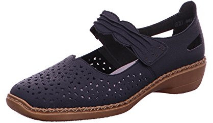 Rieker 41399, Ballerines Femme, Bleu (Royal), 38 EU