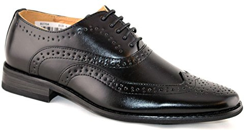 Goor Chicos Brogue Zapato Negro 12 UK / 30 EU