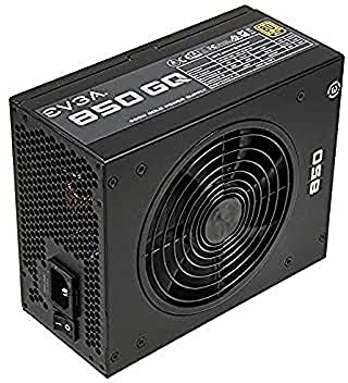 EVGA 519336 850 GQ, 80+ GOLD 850W, Halbmodular, EVGA ECO Mode, 5 Jahre Garantie, Netzteil 210-GQ-0850-V2