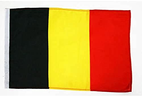 AZ FLAG - Drapeau Belgique - 45x30 cm - Pavillon Belge 100% Polyester Avec Fourreau Pour Hampe - 20g