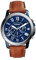Fossil Herren Analog Quarz Uhr mit Leder Armband FS5151