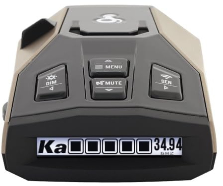 Cobra RAD 450 Laser Radar Detector: Long Range, False Alert Filter, Voice Alert & OLED Display, Black, RAD450