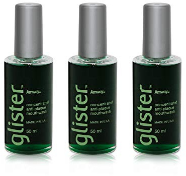 3 x Mundwasserkonzentrat mit Anti-Plaque-Formel GLISTER™ - Concentrated Mouthwash - 3 x 50 ml (150 ml) - Amway - (Art.-Nr.: 9949)