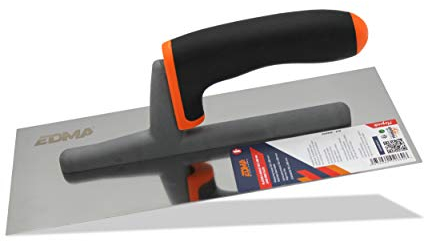 Edma 266055 Platoir À Enduit Lame Inox Plate, Multicolore