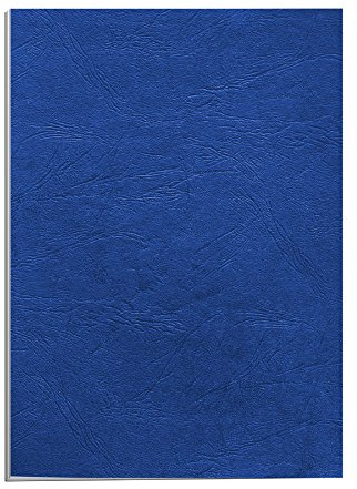 Fellowes Couverture Pour Reliure A4 Grain Cuir 250 g/m² FSC 100% Recyclable Pack De 25 Bleu Royal