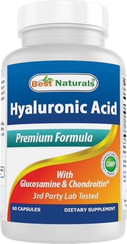 Best Naturals Hyaluronic Acid 100 mg 60 Capsules - Support Healthy Joints and Youthful Skin