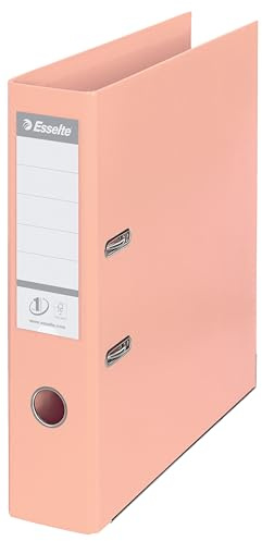 Esselte A4 7.5 cm Spine Plastic Lever Arch File - Solea Peach