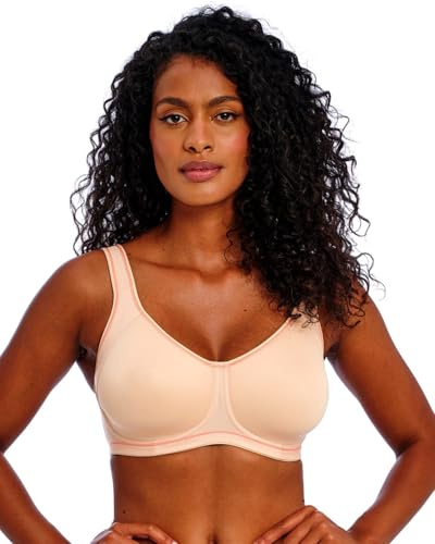 Freya Women's Full Coverage Active Underwire Molded Sports Bra, Beige (Nude), 28D