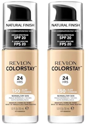 2 x Revlon Colorstay 24HRS Natural Finish For Normal Dry Skin SPF 20-150 Buff