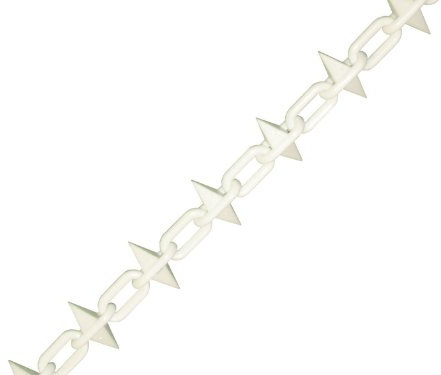 Faithfull FAICHPLWS612 6mm 12.5m Spiked Plastic Chain - White