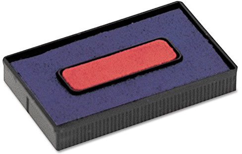 COSCO Felt Replacement Ink Pad for 2000plus Economy Message Dater, Red/Blue