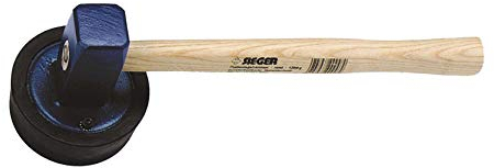 Ideal WEG2053711 Marteau Carreleur Rond, Noir/Beige, 1500 g