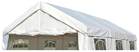 DEGAMO Ersatzdach Dachplane für Profi Partyzelt 3x6 Meter, PVC Weiss 480g/m², incl. Spanngummis …