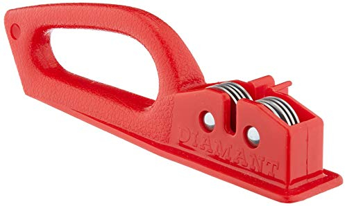 Rigamonti Affilacoltelli Diamant. Affilatore di coltelli manuale in polipropilene. Affilacoltelli per cucina. Per uso professionale e casalingo.