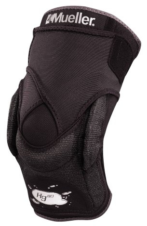 Mueller Hg80 Hinged Knee Brace with Kevlar, Kniebandage mit Gelenk und Kevlar, schwarz, Gr. M