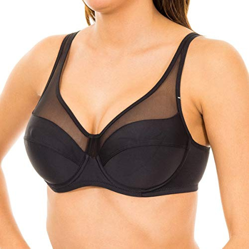 Dim Femme - Soutien-Gorge Generous Classic x1 | Maintien Parfait pour Poitrines Généreuses | Microfibre Épaisse et Stretch | Dos en U et Bretelles Larges | Look Moderne et Confort Absolu