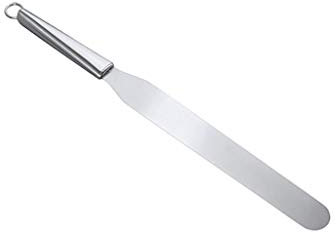 Katpost Spatule Patisserie pour Réussir Glaçage et Lissage Gateaux,Spatule Gateau Spatule Coudée Patisserie Couteau Palette Pelle Cuisine en Acier Inoxydable