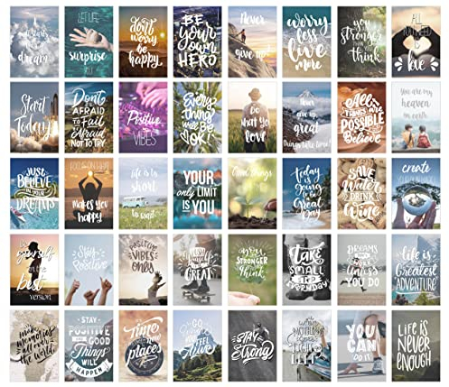 Edition Seidel Set 40 Postkarten Leben & Momente mit Sprüchen - Karte mit Spruch - Geschenk - Deko Liebe Freundschaft Leben Motivation Geburtstagskarten Bilder lustig Postkarte (SW02)