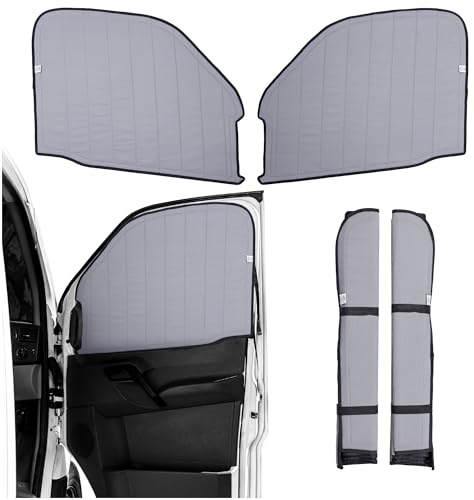 Living in a Bubble Fundas de Ventana Delanteras aislantes y Opacas para Mercedes Benz Sprinter, Accesorios de Autocaravana, parasoles imprescindibles para Vanlife y Van Life Essentials (par)