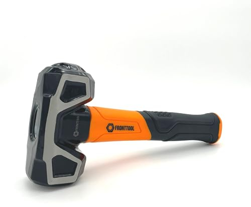 FRONTTOOL Fäustel 2in1 - Doppelkopf Hammer mit 2 Schlagköpfen 25cm / 1350g - Karbonstahl Werkzeug