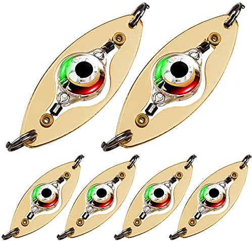 THKFISH Fishing Lure Blinker Trout Bait Set Trout Blinker Fishing Spoon Set Trout Blinker Fishing Spoon Bait Trout Spoons 9 g 6 Pieces