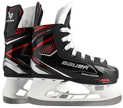 Bauer LIL'ROOKIE Schlittschuhe verstellbar Bambini, Weite :R = Regular, Größe:29.5-33.5