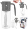 Salatdressing Flasche zum Mischen von Olivenöl und Dressing manueller Ölmixer Olivenölflasche 350 ml