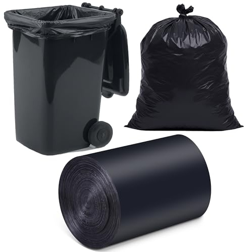 O2frepak 100% Reciclado Bolsas de Basura,Extra Resistentes 180 Litros Bolsa Basura (100x120cm,20Bolsas)