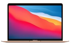 Apple MacBook Air 2020, Chip M1 con CPU de 8 núcleos, GPU 8 núcleos (13-Pulgadas, 8GB de RAM, 512GB SSD de Almacenamiento) QWERTY Español Oro (Reacondicionado)