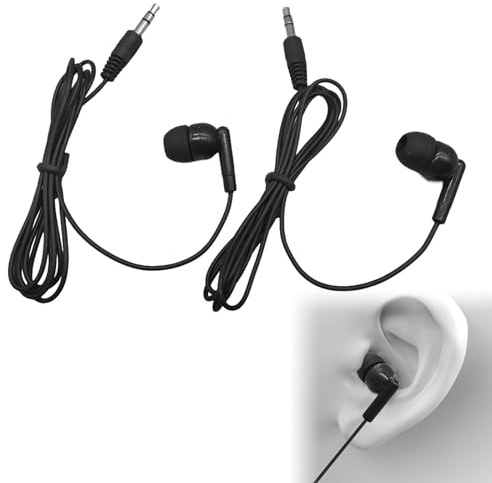 Rakiuty Cuffia A Singolo Cablato,Auricolare Cuffie Laterali,Earphone Singolo Cablato,Cuffie Con Filo In Ear Bass Pesante,Studio Di Studio Mono Auricolare