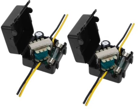 Hoement Filtre Anti-parasites Voiture 2 pièces Métal et Plastique 12V pour Système Audio Automobile