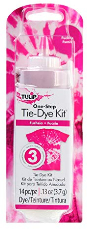 Tulip One-Step Tie-Dye Kit, Vibrant Colors for Fabric 4 fl oz, Fuchsia