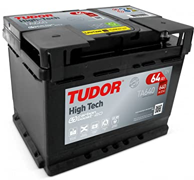 Tudor TA640 Batería de coche Tudor 64Ah 640A, Gama High Tech, para Automóvil de turismo