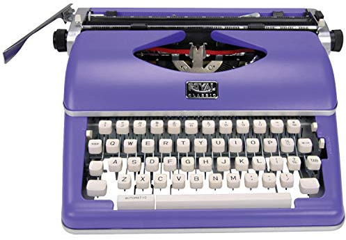 Royal Consumer Classic Retro Manual Typewriter (Purple)