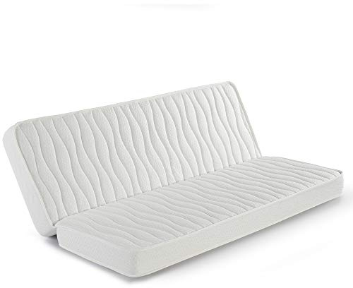 marckonfort Colchón Clic clac 130x200 para Sofa Cama, 13 cm de Altura, Tela Strech con Ribete de Seguridad
