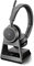 Plantronics – Voyager 4220 Office Headset (Poly) – Stereo Bluetooth-Kopfhörer mit Bügel-Mikrofon, Noise-Cancelling & Station USB-A - Anschluss an PC, Mac, Mobil-/Festnetztelefon, Teams (zertifiziert)