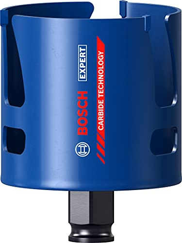 Bosch 1x EXPERT Construction Material Lochsäge (für Weichholz, Grobspanplatte, Ø 73 mm, Professional Zubehör Bohrmaschine/Schrauber)