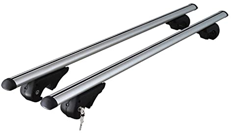 Menabo Dachträger kompatibel mit Dacia Duster 2018-2020 90kg Aluminium Silber 2X