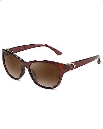 Myiaur Sonnenbrille Polarisiert Damen Trendy Classic Designer Style Brille UV400 Schutz