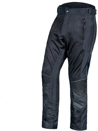 WICKED STOCK Mesh Motorcycle Pants-with Armor -Adventure Pants-Riding Gear-Motocross Pants Black