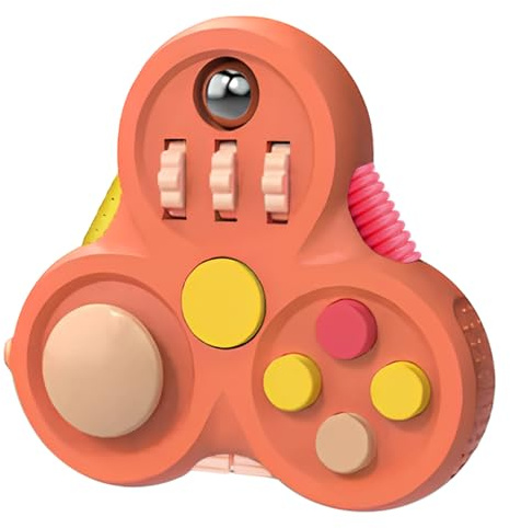 Yrissmiss Fidget Toys for Adults,1PCS Fidget Pad Easter Basket Stuffers for Boys Girls,Sensory Toys Stress Relief Cube Clicker Controller,ADHD Autism Fidget Spinner for Office Desk Travel Games