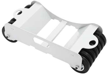 Legwfdthy Capacidad de carga fuerte Carro de Neumáticos Portátil Rueda Dolly Vehículo Neumático Plataforma Carro Palanca de maniobra con 14 ruedas fijas para automóviles Camiones Cortacésped Alta
