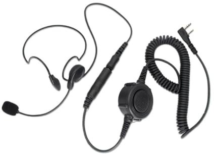AXTGBHL Walkie Talkie Mikrofon Heavy Duty U94 PTT Mic Hörsnäcka Radio Nato Tactical Headset Passar for Baofeng Passar till Kenwood Passar till Wouxun TYT(Orange)
