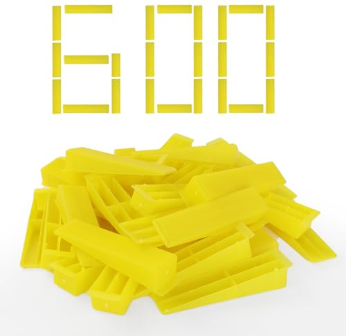 VUAOHIY 600Pcs Tile Wedges for 1/8, 1/12, 1/16, 1/32 Tile Spacers