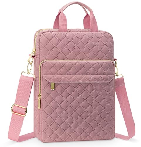 MicaYoung Housse pour Ordinateur Portable Tablette pour 14 Pouces Macbook Pro M5 M4 M3 M2 M1/13,6 Pouces Macbook Air M4 M3 M2/13 Pouces Ipad Pro M4 Air M3/13 MacBook Neo/12,9 Ipad avec Clavier, Rose