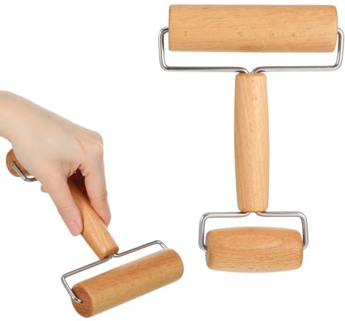 Wooden Double-Ended Small Rolling Pin Pizza Roller Pizza Dough Roller