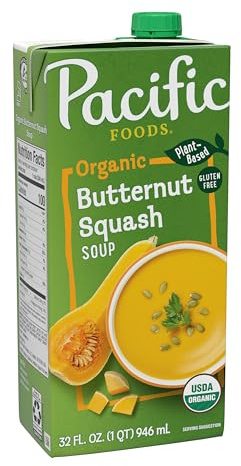 Pacific Foods Organic Butternut Squash Soup, 32 oz Carton